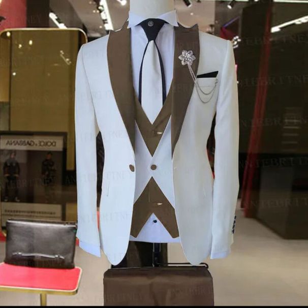 Trzyczęściowy zestaw garniturów bankietowych dla pana młodego i drużby w rozmiarze biznesowym, swobodnym_voghion.com