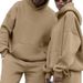 Casual Männer Zwei Stücke Sets 2024 Oversize Mit Kapuze Sweatshirts Hosen Trainingsanzüge Herbst Winter Fleece Weibliche Warme Anzüge_voghion.com