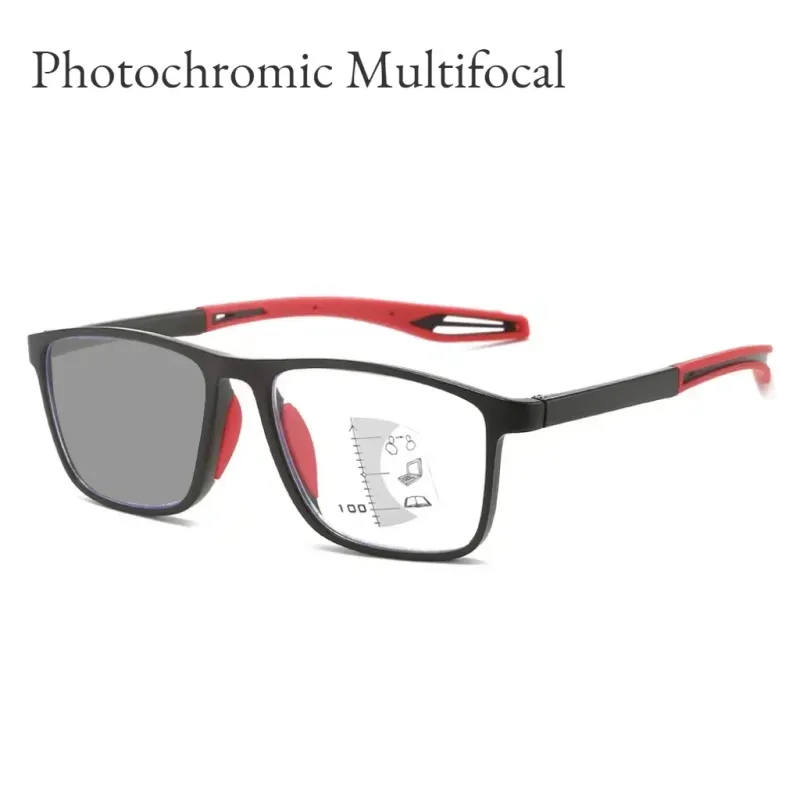 Mode TR90 Photochrome Multifokale Lesebrille Männer Frauen Blau Licht Blockieren Progressive Brillen In Der Nähe Von Fern Sonnenbrille_voghion.com