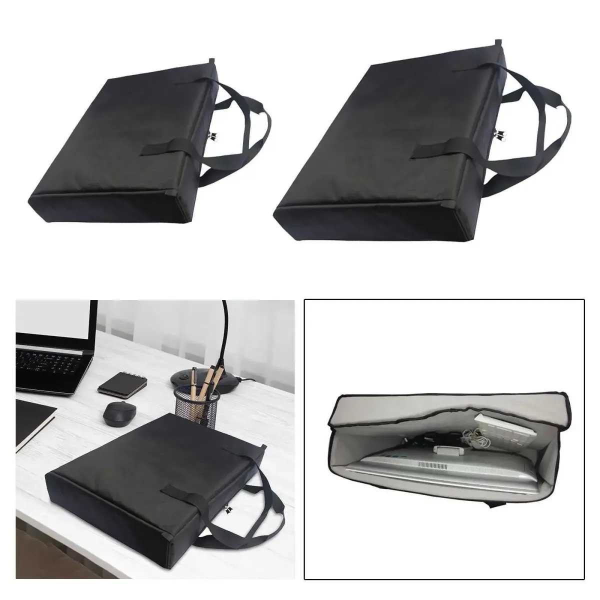 Custodia per monitor resistente all'usura schermo LCD trasporto Oxford panno ispessito borsa da viaggio strumento Ba241107_voghion.com