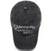 Vintage Washed Denim Baseball Cap - Embroidered Letter Snapback For Men & Women | Distressed Style Adjustable Hat_voghion.com