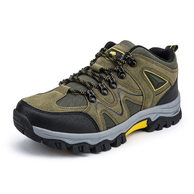 Four Seasons New Men's Fashion Low Cut Mountain Camping Travel Outdoor Sports Thick Soled Mountaineering Shoes_voghion.com