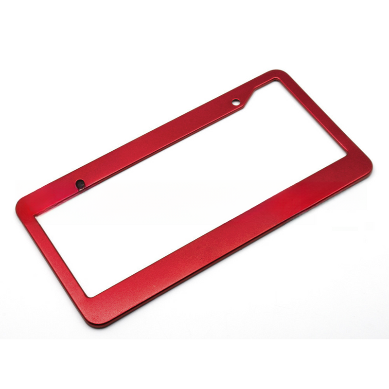 Cadru auto standard din aliaj de aluminiu, stil american, negru, cadru pentru plăcuța de înmatriculare adaptat la tehnologia UV_voghion.com