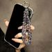 Luxury Crystal Bead Hand Chain Keychain Pendant_voghion.com