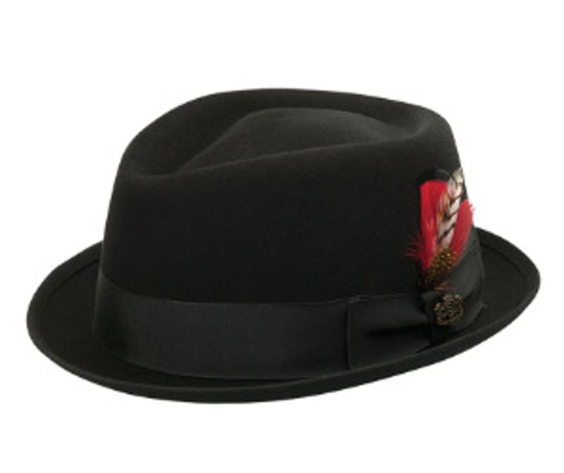 Jeweled woolen jazz top hat with fashionable mini hat for shopping_voghion.com