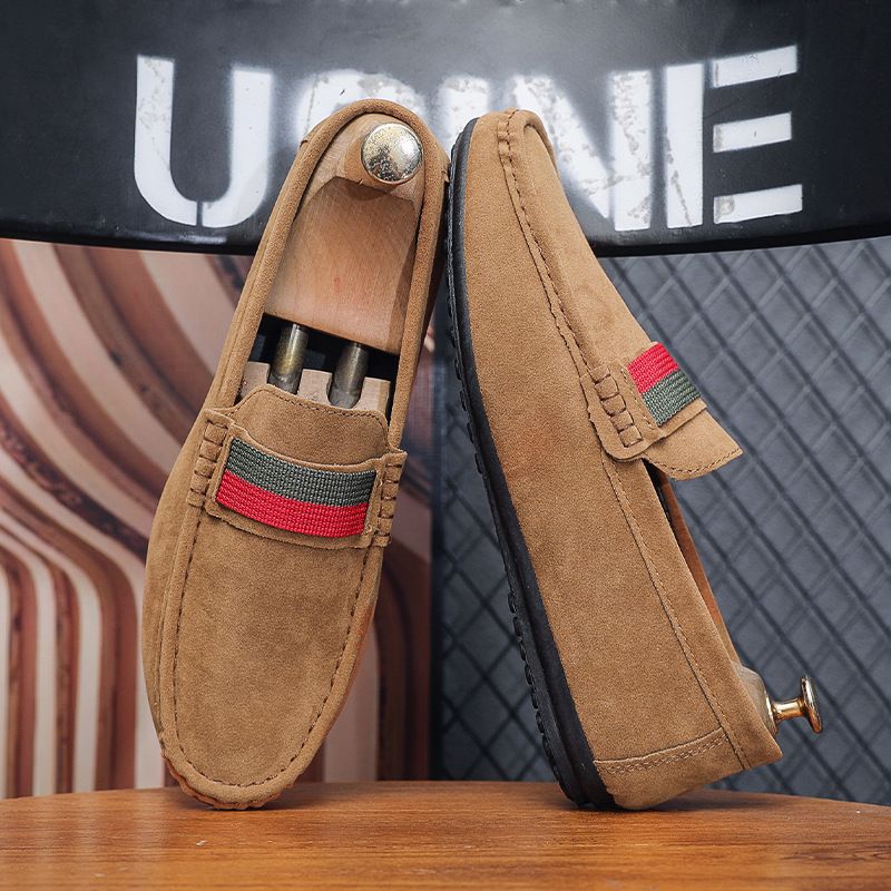 Bean Four Season Style Men's Casual Loafers, Shoe Covers, Foot Pedals, Leather Shoes For Men_voghion.com