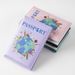 Multifunctional PU Leather Passport Holder With Cartoon Map Print, Travel Document Organizer For Tickets & Cards, Lightweight & Durable_voghion.com