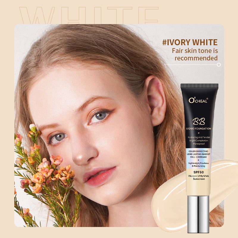 OCHEAL Hydrating Isolation BB Cream Fondotinta Liquido Primer Senza Trucco Idratante Riparatore Correttore Pori Invisibili, Correttore, Lunga Durata,_voghion.com