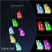 Solar Wind Chime Lights Outdoor Decoration - 6 LED Color Changing Cat Shape Garden Ornament For Christmas & Festivals_voghion.com