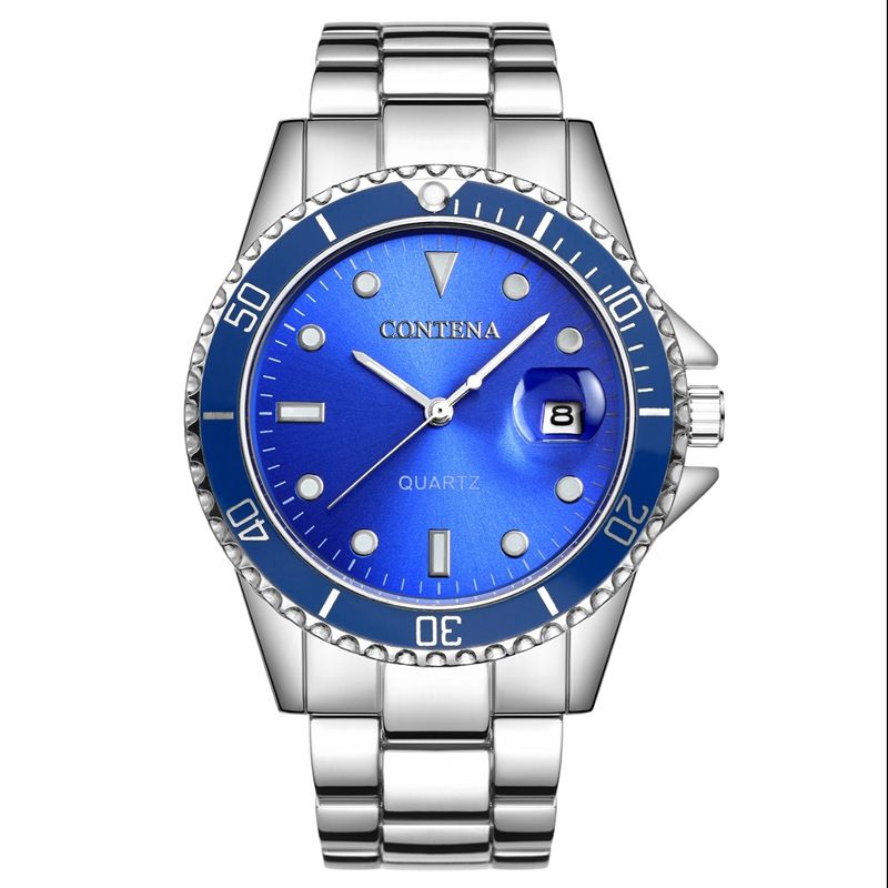 Férfi divatos üzleti karóra Rozsdamentes acél karóra Férfi ifjúsági diáknaptáróra_voghion.com