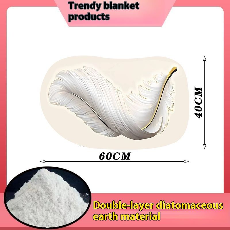 Minimalis Feaher Diaomaceous Earh Absorben Bahroom Enrance Dry And We Separaion Non-Slip Quick-Dry Thickened_voghion.com