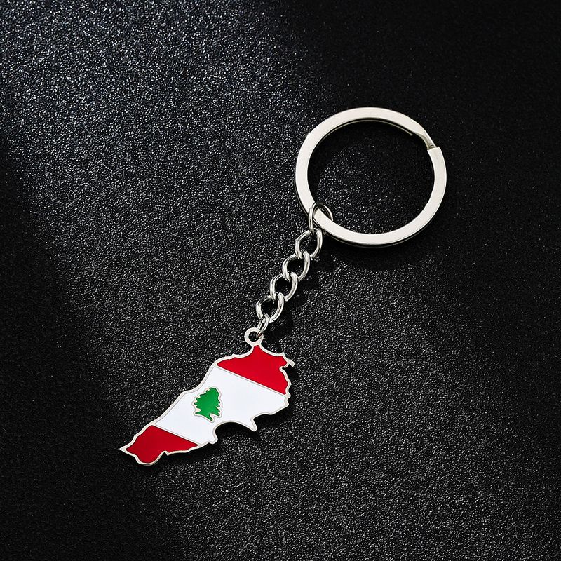Portachiavi con ciondolo etnico libanese – Accessorio decorativo retrò in acciaio al titanio per uomini e donne_voghion.com