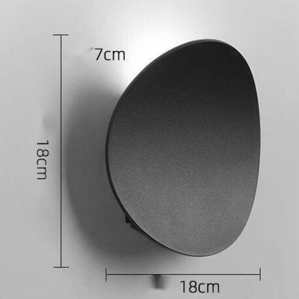 Lámpara de pasillo en blanco y negro creativa de diseño minimalista para pared de fondo de sala de estar moderna y sencilla para dormitorio_voghion.com