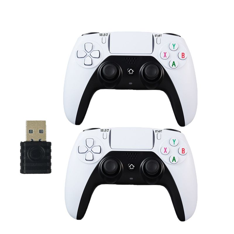 Dubbele draadloze tv-computerbox Achterkant Toets Macro Programmering Gamecontroller Een tot twee_voghion.com