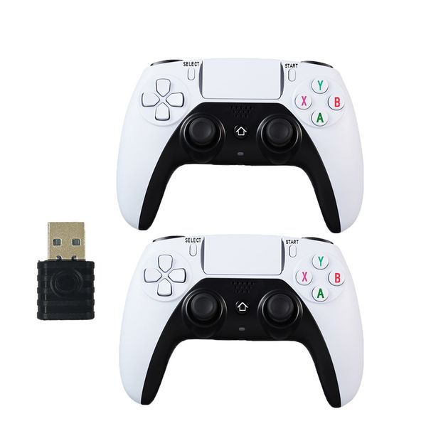 Dubbele draadloze tv-computerbox Achterkant Toets Macro Programmering Gamecontroller Een tot twee_voghion.com