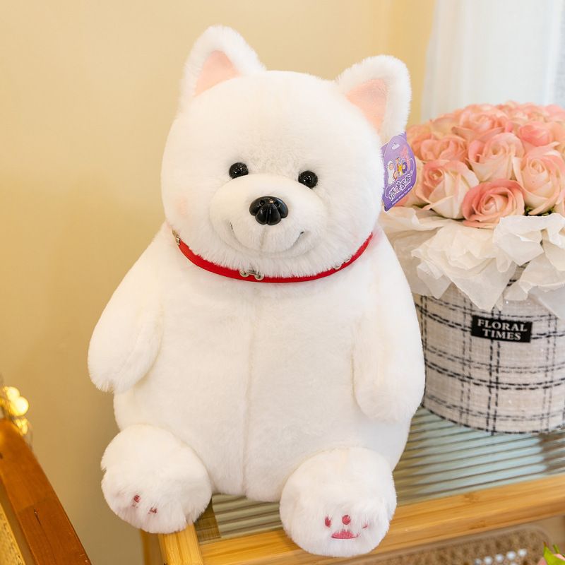 Spielzeug Kleine weiße Hundepuppe Plüschtier Klauenmaschine Puppe Boutique Klauenmaschine Puppe Kindergeburtstagsgeschenk Yaye Hund_voghion.com