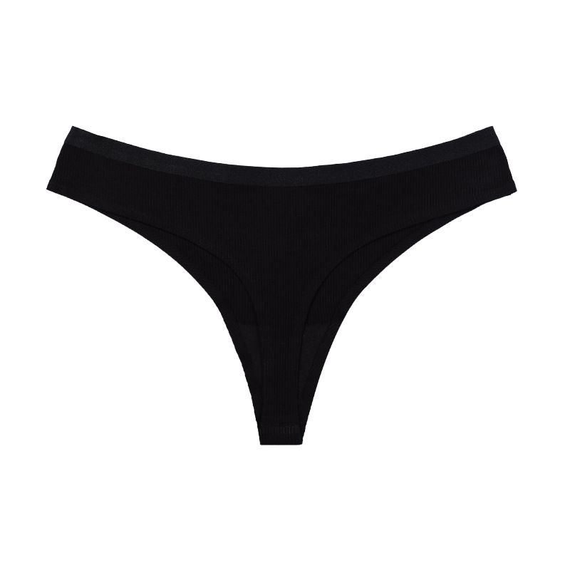 Pure cotton thread thong T-pants women's low-waist sexy temptation pure cotton crotch sports yoga quick-drying briefs_voghion.com