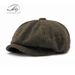 Cappello da strillone retrò britannico da uomo, autunno e inverno, classico, a quadri, da conducente, da pittore, da donna_voghion.com
