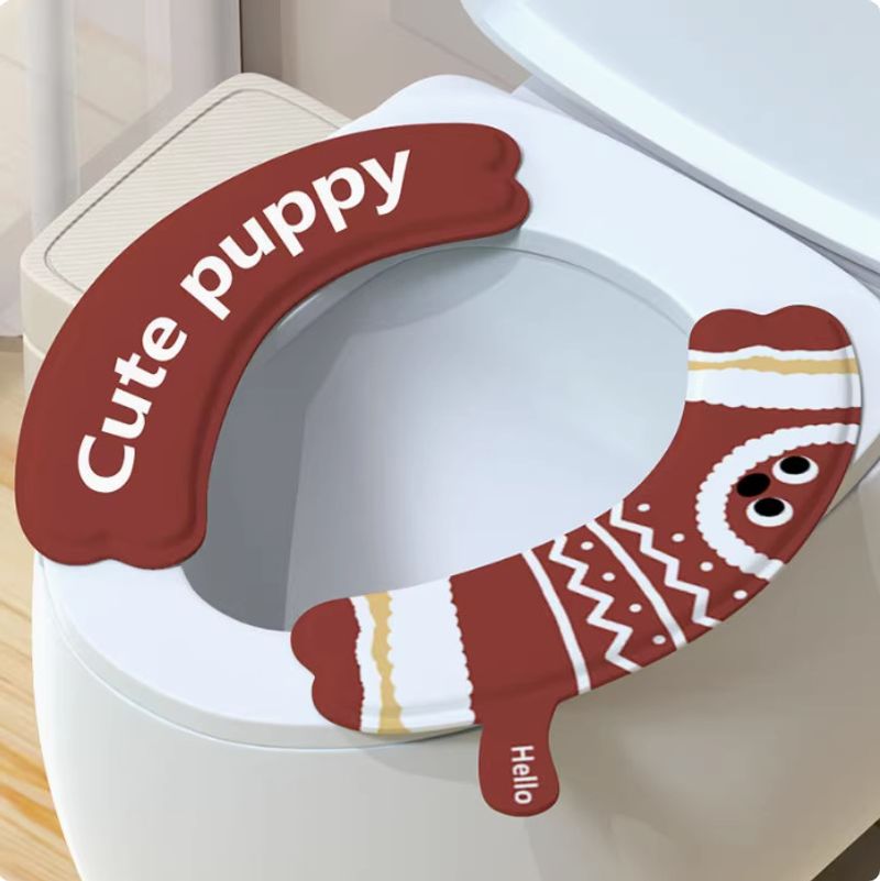 Creative Cartoon All Seasons Universal Children's Waterproof Cute Adhesive Toilet Ring Seat Cushion_voghion.com