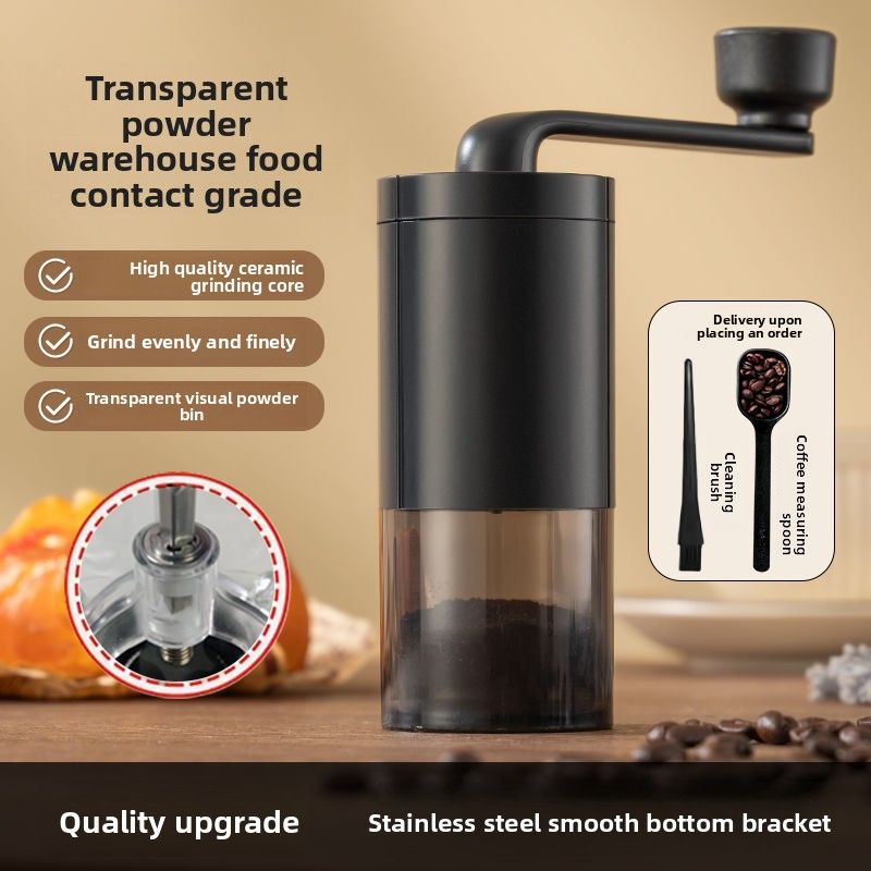 Kurbel Bean Waschbar Einstellbare Grobheit Hand Grinder Pulver Kaffee Maschine_voghion.com