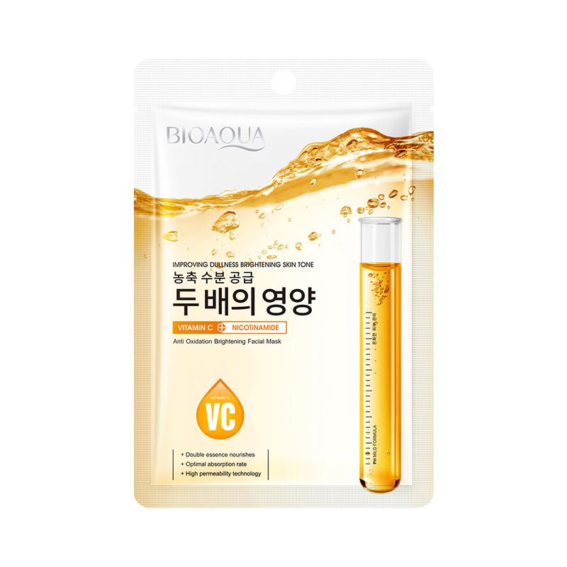 Full English BIOAOUA Niacinamide VC Antioxidant Brightening Hydrating Moisturizing Mask_voghion.com