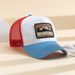 1 pezzo di berretto da baseball casual traspirante e regolabile con parasole in rete neutra con toppe alla moda, adatto per_voghion.com