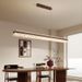 Yifei Vintage Style Walnut Wood Grain Restaurant Minimalist Luxury Linear Bar Pendant Simple Versatile Light_voghion.com