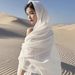 Sciarpa da spiaggia in seta da donna, in lino e cotone, con protezione solare, scialle, per il viaggio in Egitto a Dubai_voghion.com