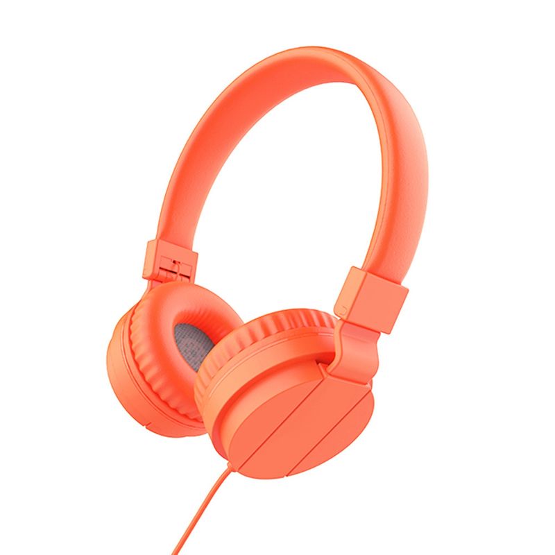 Foldable Retractable Solid Color Wired Headphone Heavy Bass Music Gaming Headset_voghion.com