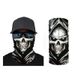 LazyZoom Magic Headscaf Bicicletta Antivento Protezione Solare Maschera Ciclismo Scaldacollo Teschio Stampa Digitale 3D Asciugamano Viso Esterno_voghion.com