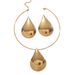 Jewelry Set Gold Jewelry Set Ladies Jewelry Set Minimalist Fashion Water Drop Earring Set For Women Light Luxury High-End Choker Necklace_voghion.com