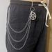 Fashion Pentagram For Accessories, Men's And Women's Punk Multi-layer Metal Pants Chain_voghion.com