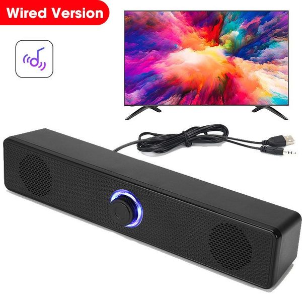4D Computer Speaker Bar Stereo Sound Subwoofer Bluetooth Speaker For Macbook Laptop Notebook PC Music Player Wired Loudspeaker_voghion.com
