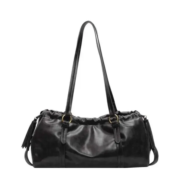 Ženska PU torba, čvrsta, velikog kapaciteta, mekana, dizajnerska, ležerna, torba za ispod pazuha, svestrana, torbica za ramena, C241212_voghion.com