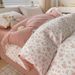 Class A Baby-Level Bubble Bedding Set, Ins Style Washed Cotton Bed Quilt Cover, Fitted Sheet, Three-Piece Set For_voghion.com