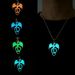 Hiphop Luminous Alloy Dragon Pendant Stainless Steel Chain Glowing Necklace Night Club Glow In The Dark Necklace for Halloween Jewelry_voghion.com