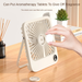 Ventilador ultrafino dobrável USB para escritório, pequeno, portátil, de mesa, com tela digital_voghion.com