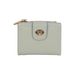 Japanese student simple short two fold PU ladies wallet zipper multi function ID fashion coin purse_voghion.com
