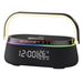 Commercio estero Vendita calda Tutto in uno Caricabatterie wireless LED colorato Orologio da tavolo intelligente Sveglia Altoparlante portatile Bluetooth_voghion.com