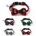 2021 Christmas Series Pet Snowflake Bow Dog Collar Cat Strap Cross-Border Hot Sale_voghion.com