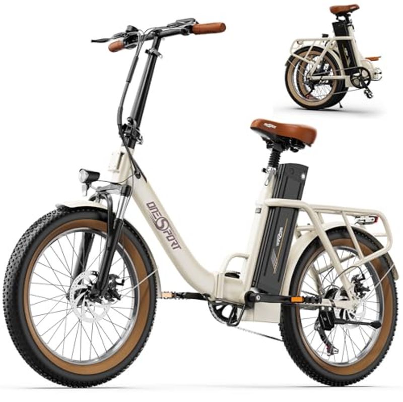 ONESPORT OT16-2 E Bike 20 Zoll, 48V 17Ah Abnehmbarer Akku, Fahrrad Elektro Klapprad su LCD Display & APP Bluetooth_voghion.com