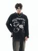 Halloween Ghost Knit Sweater – Oversized Couple's Pullover With Playful Embroidery (M-XXL, 2 Colors)_voghion.com