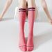 Long Tube For Women Spring Summer Fashion Striped Letter Sports Student Casual Fitness Calf Compression Socks_voghion.com