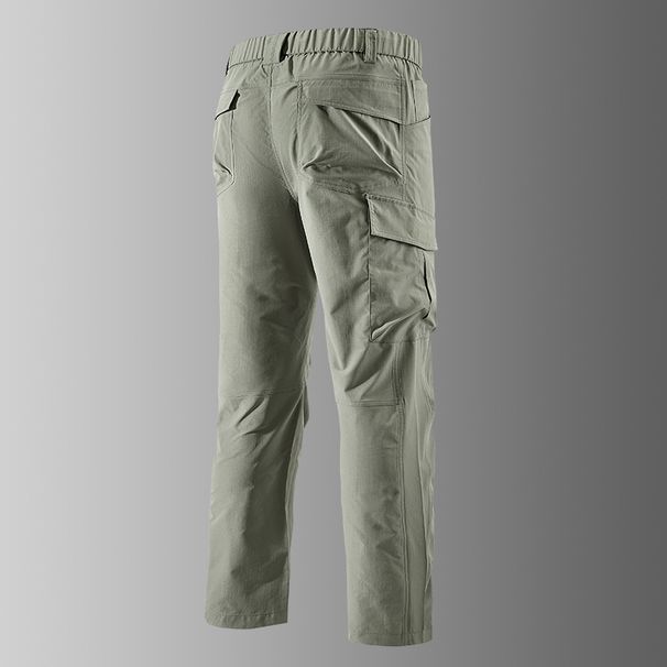 Pantalones tácticos casuales de verano para hombre: pantalones cargo ligeros y transpirables de algodón con estampado de camuflaje para exteriores y ropa de calle._voghion.com