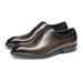 【 Shipping Within 48 Hours 】 Leather Genuine Leather, Small Square Toe Oxford Shoes, Business Formal Wear, Handmade_voghion.com