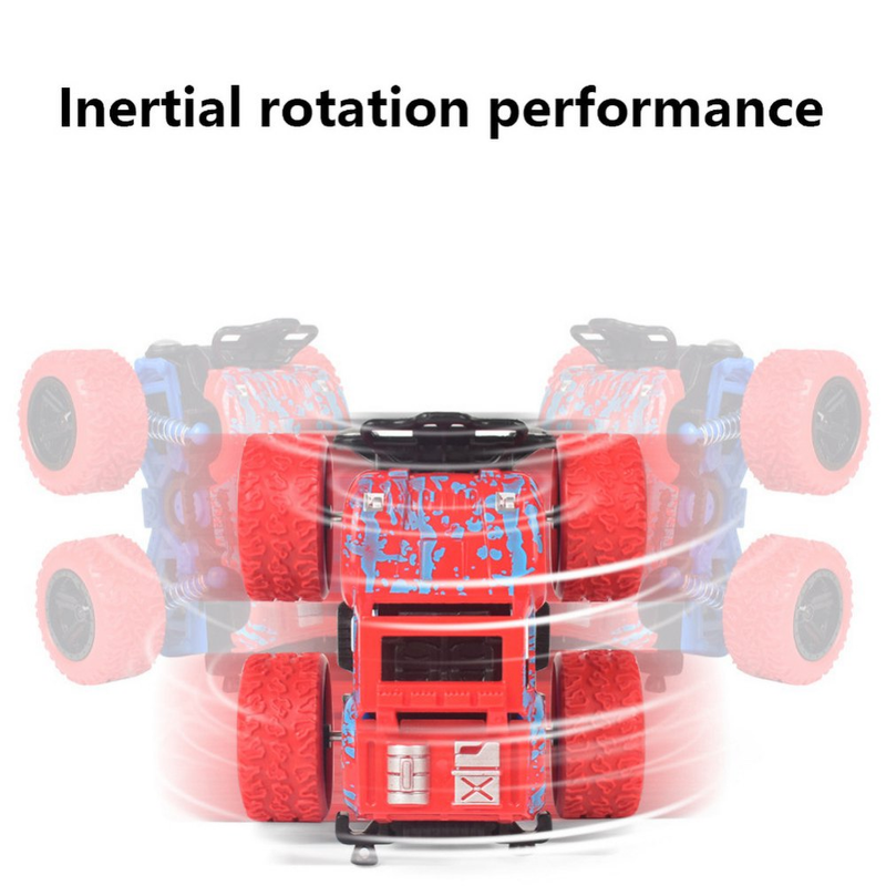Véhicule tout-terrain à quatre roues motrices, Simulation pour enfants, résistant aux chutes, retournement dynamique, rotation à 360 degrés, jouets de voiture de cascade_voghion.com