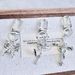 New Cool Alloy Silver Butterfly Rose Cross Key Chain Car Bag Key Pendant_voghion.com