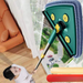 Triangle Mop One-Sweep Clean Household Lightweight Sweeping Kitchen Ceiling Tile Floor Cleaning Magic Tool_voghion.com