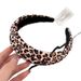 Fascia larga per capelli con stampa leopardata in stile coreano per donna, fascia alta con clip, accessorio da indossare tutti i giorni, per il lavaggio del viso_voghion.com