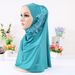 Women's Hats Lace Dotted Diamond Monochrome Splicing Hijab Women's Fashion Patch Hijab Ready In Stock_voghion.com